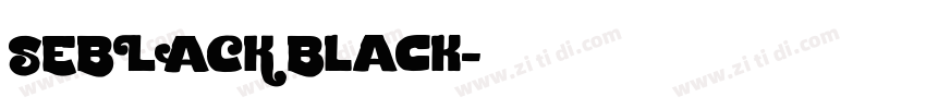 SEBLACK Black字体转换